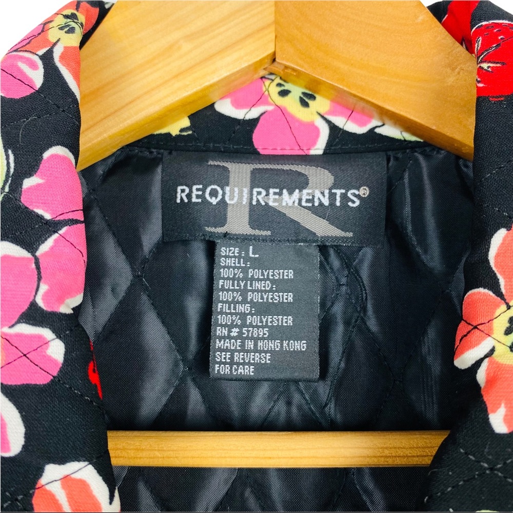 Y2K Funky Flower Fruit Printed Quilted Zip Up Boxy Grunge Picnic Festival Jacket - Picture 12 of 12